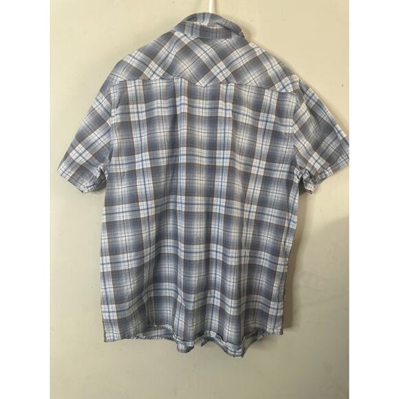 Ariat men's short-sleeve western plaid snap shirt XL D - Picture 6 of 6